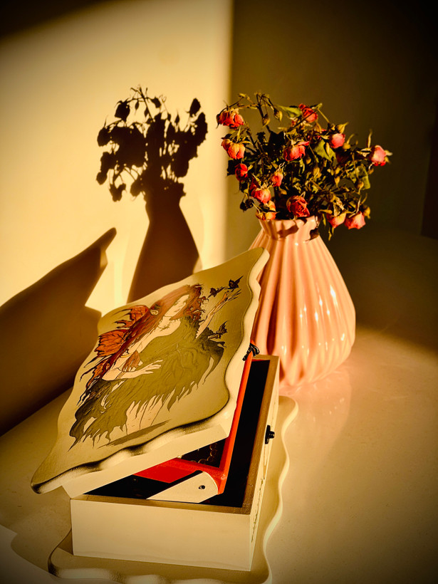 استند دو طبقه استند اکسسوری از چوب ام دی اف سایز ۲۷/۱۰